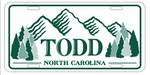 Todd Licence Plates